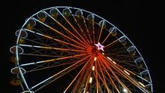Ferris Wheel night neon lights