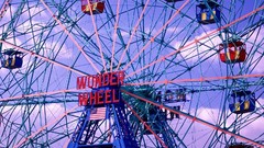 Ferris wheels American Flag