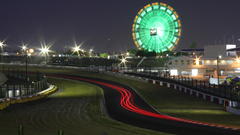 Ferris wheels long exposure