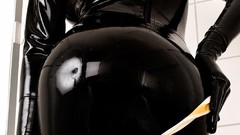 Fetish models bathroom latex