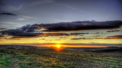 Fields roads HDR Photography