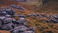 Fields rocks nature walk