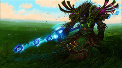 Fields world of warcraft Druid Tauren fantasy art