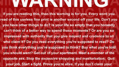 Fight club warning Movie