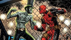 Fight fences Abraham Lincoln marvel comics Deadpool Wade Wilson