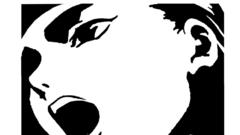 Fight racism stencil like