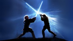 Fight star wars science fiction fan art lightsabers digital art