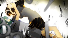 Fight tears scissors Fighting skirts anime girls goggles short 