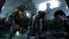 Fight Teenage Mutant Ninja Turtles cartoons artwork fantasy art