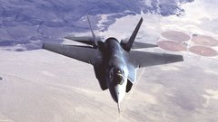 Fighter plane sky land