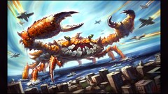 Fighters crabs cityscapes