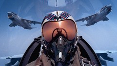 Fighters pilot jet aircraft A-7 Corsair