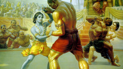 Fighting Krishna artwork