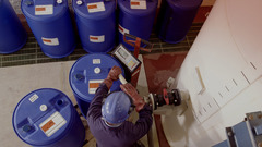 Filling Chemical storage Containers