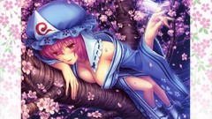 Film Anime touhou saigyouji yuyuko artwork neko Japanese 