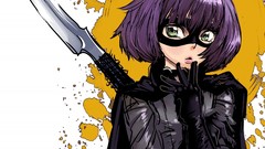 Film Kick-Ass purple hair domino mask