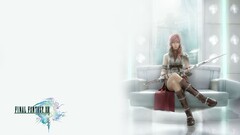 final fantasy xiii video games Claire Farron sword sitting Women