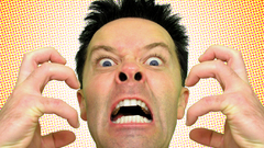 Fingers faces close-up Men