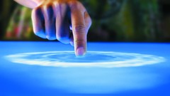 Fingers touch screen