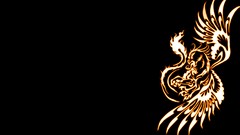 Fire abstract griffin