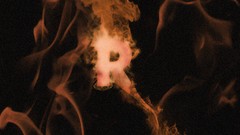 Fire abstract letter alphabet flames