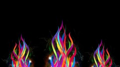 Fire abstract multicolor artwork