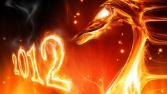 Fire abstract new year