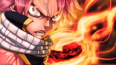 Fire Anime angry pink hair fairy tail anime boys Dragneel Natsu