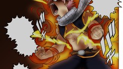 Fire Anime Manga colored fairy tail Dragneel Natsu