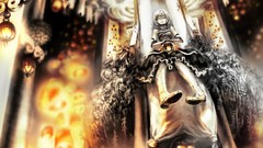 Fire Anime Throne lanterns anime girls touhou