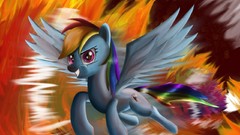 Fire artist my little pony rainbow dash