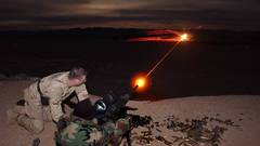 Fire attack dusk evening soldiers