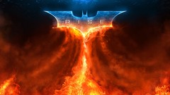 Fire Batman text bats artwork Batman Logo Batman The Dark 