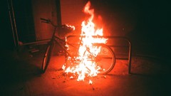 Fire Bicycles burning