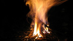 Fire black background