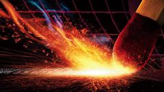 Fire black background