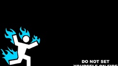 Fire black background