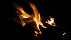 Fire black background