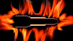 Fire black background