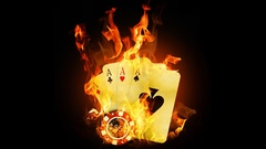 Fire black background Cards