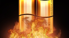 Fire black background windows xp microsoft windows