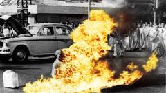 Fire buddhism protest monk