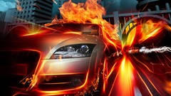 Fire cars 3d