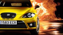 Fire cars Seat Leon