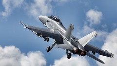 Fire clouds Aircraft air fighters military F-18 skyscapes