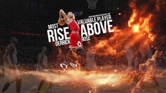 Fire clouds basketball nba slam dunk derrick rose dunk MVP Most 