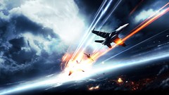 Fire clouds War dice battlefield 3 battles artwork skyscapes 