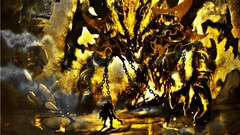 Fire colossus weapons hell Monsters Templar Knights devil 