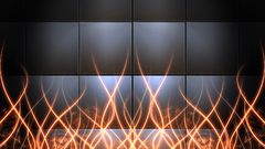 Fire cubes abstract curves