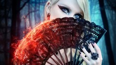 Fire dark blondes blue eyes